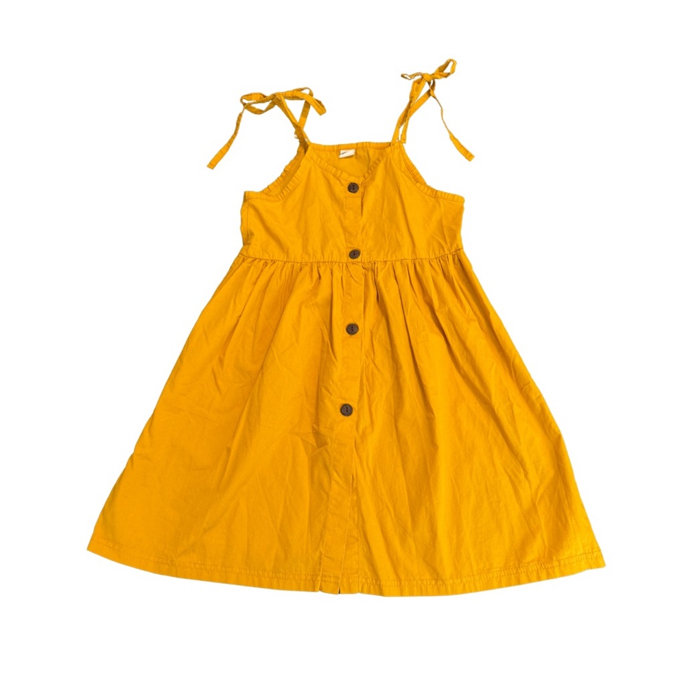 Sunny Yellow Kids Casual Dress